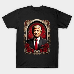 Donald Trump 2024 MAGA retro vintage floral design T-Shirt